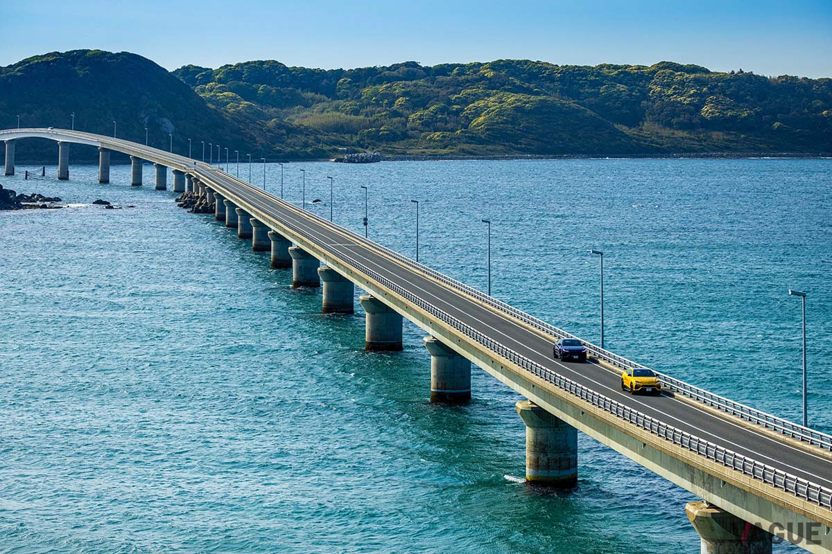 角島大橋をウルスで渡りました