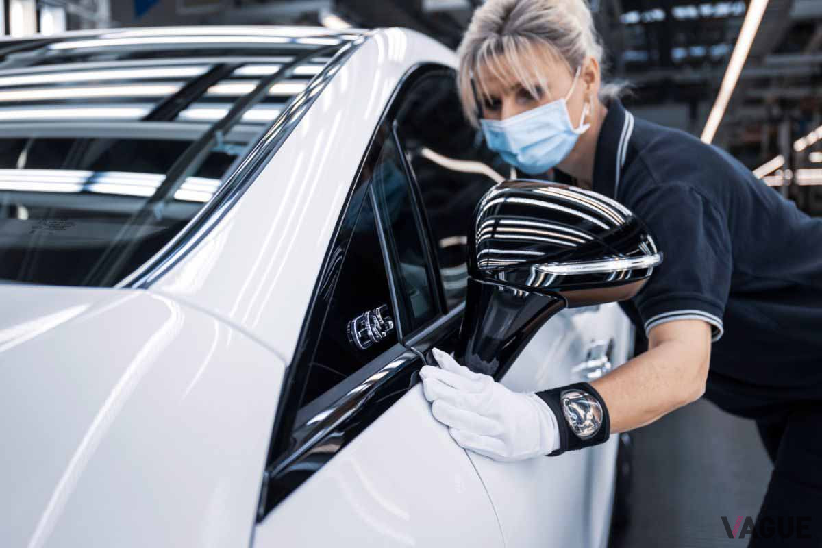 ドイツ・ジンデルフィンゲンにあるメルセデス工場「ファクトリー56」で生産されるメルセデス・ベンツ「EQS」