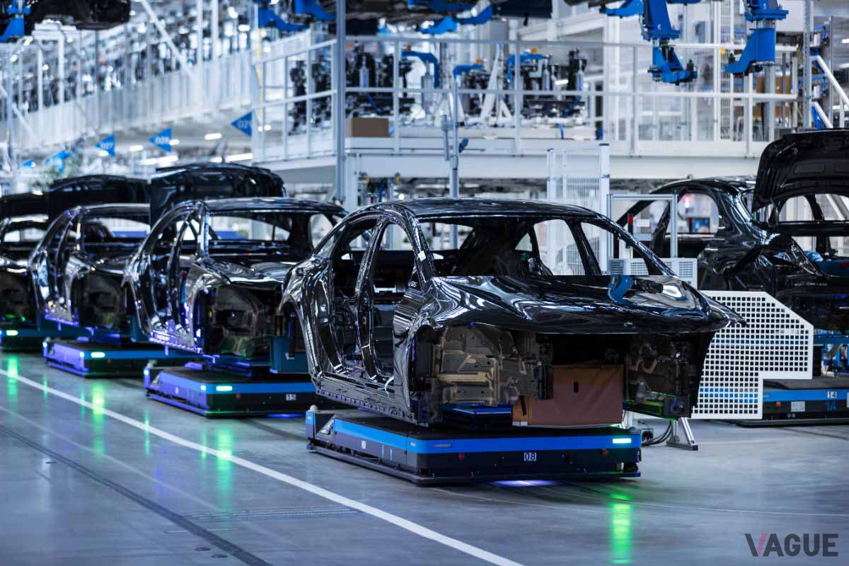 ドイツ・ジンデルフィンゲンにあるメルセデス工場「ファクトリー56」で生産されるメルセデス・ベンツ「EQS」