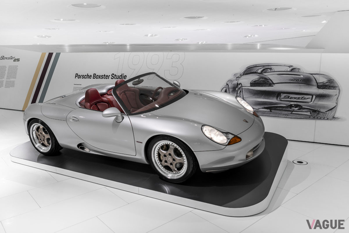 ドイツ・シュツットガルトにあるポルシェ博物館でボクスター誕生25周年を記念した特別展が開催されている