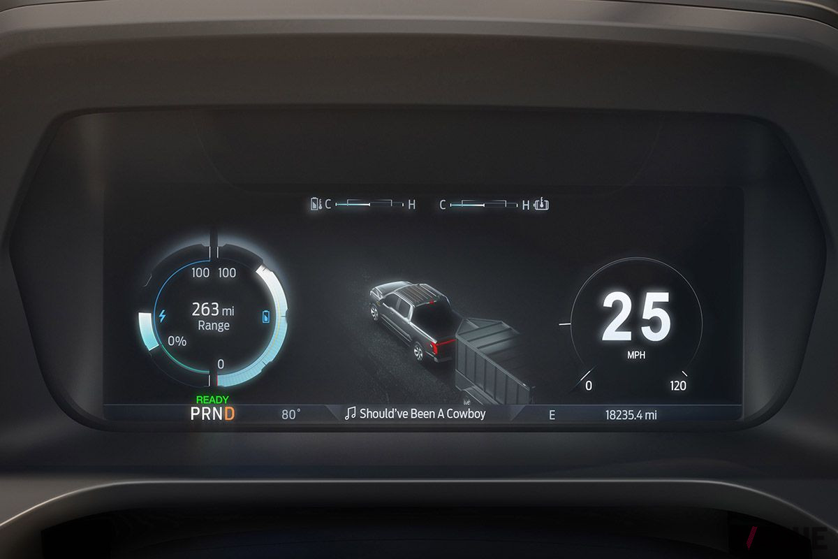 フォードのEV「F-150ライトニング」のメーター