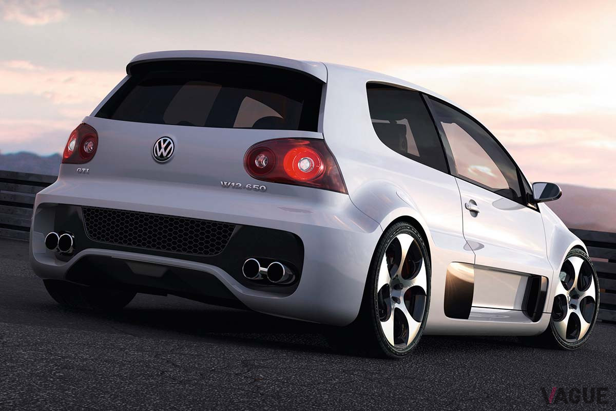 2007年に開催されたGTIミーティング「ヴェルターゼー」でお披露目されたVW「ゴルフGTI W12−650」
