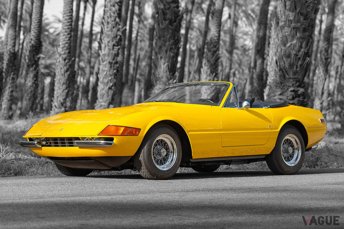 約2億4600万円−3億100万円のエスティメートがつけられたフェラーリ「365GTS／4デイトナ・スパイダー」（C）2021 Courtesy of RM Sotheby's