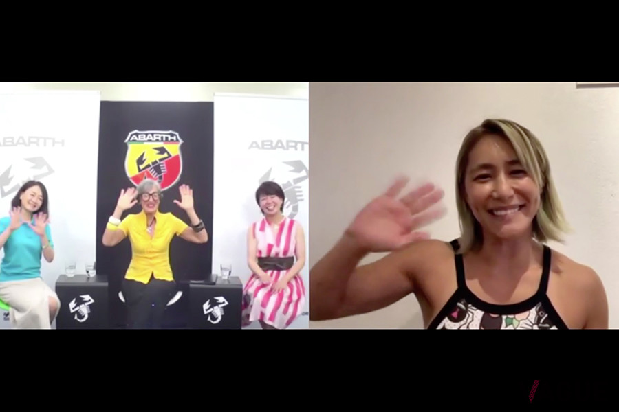 オンラインイベントは、石川選手、FCAジャパンのマーケティング本部長のティツィアナ・アランプレセ氏、そしてシャイン・オン！キッズ広報の橋爪浩子さんの3人に加え、リモートで山本美憂選手も参加