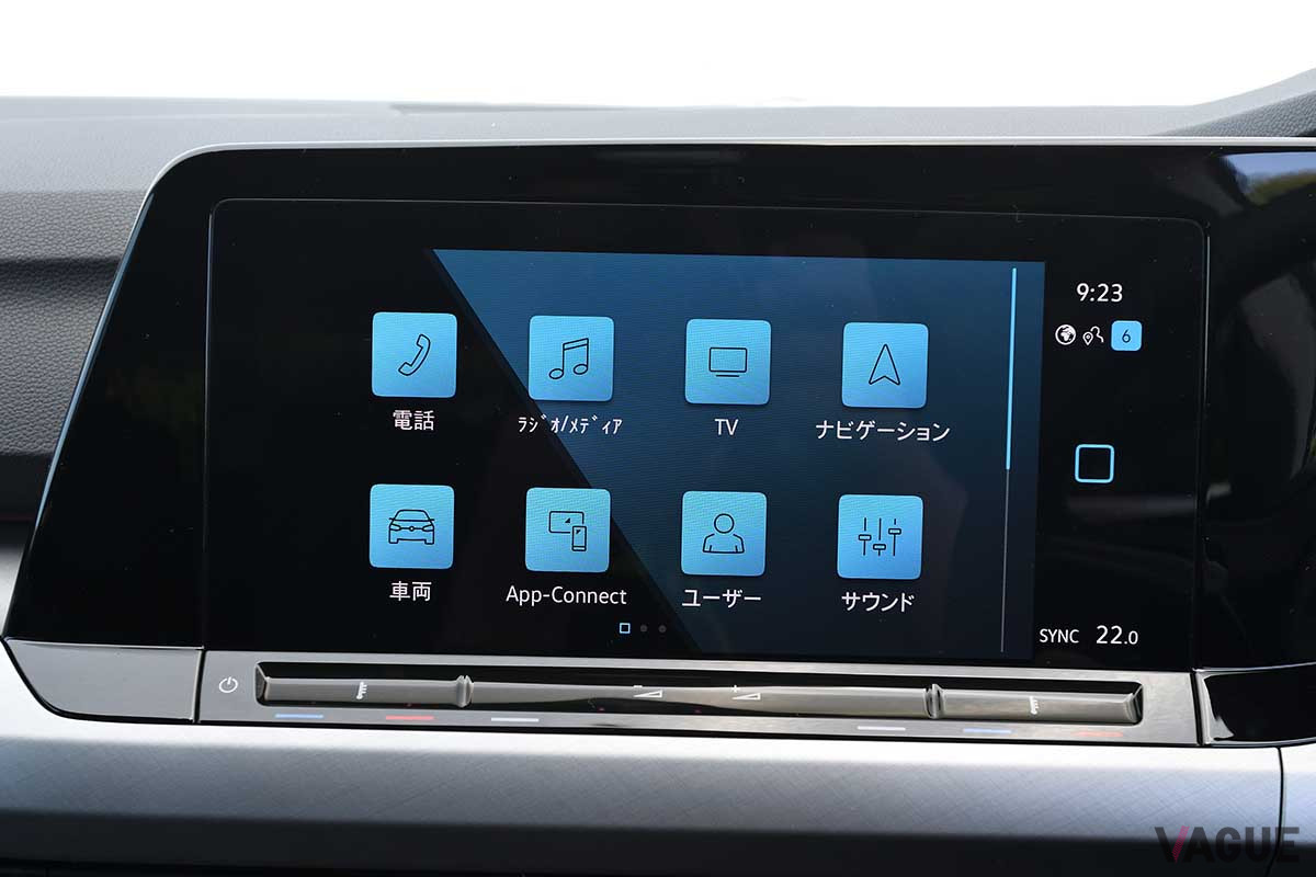 VW純正インフォテイメントシステム「ディスカバープロ」は19万8000円のオプション