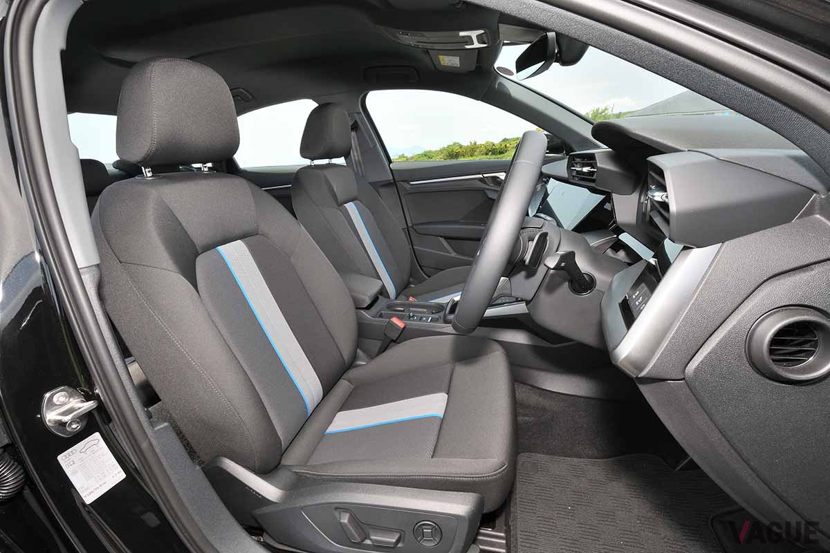 新型「A3セダン 1stエディション」のフロントシート