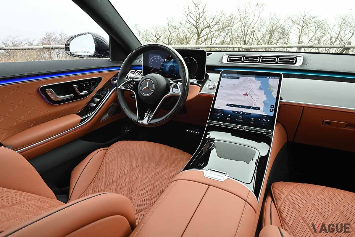 メルセデス・ベンツ新型「S400d 4マティック」のインパネ（左ハンドル仕様）
