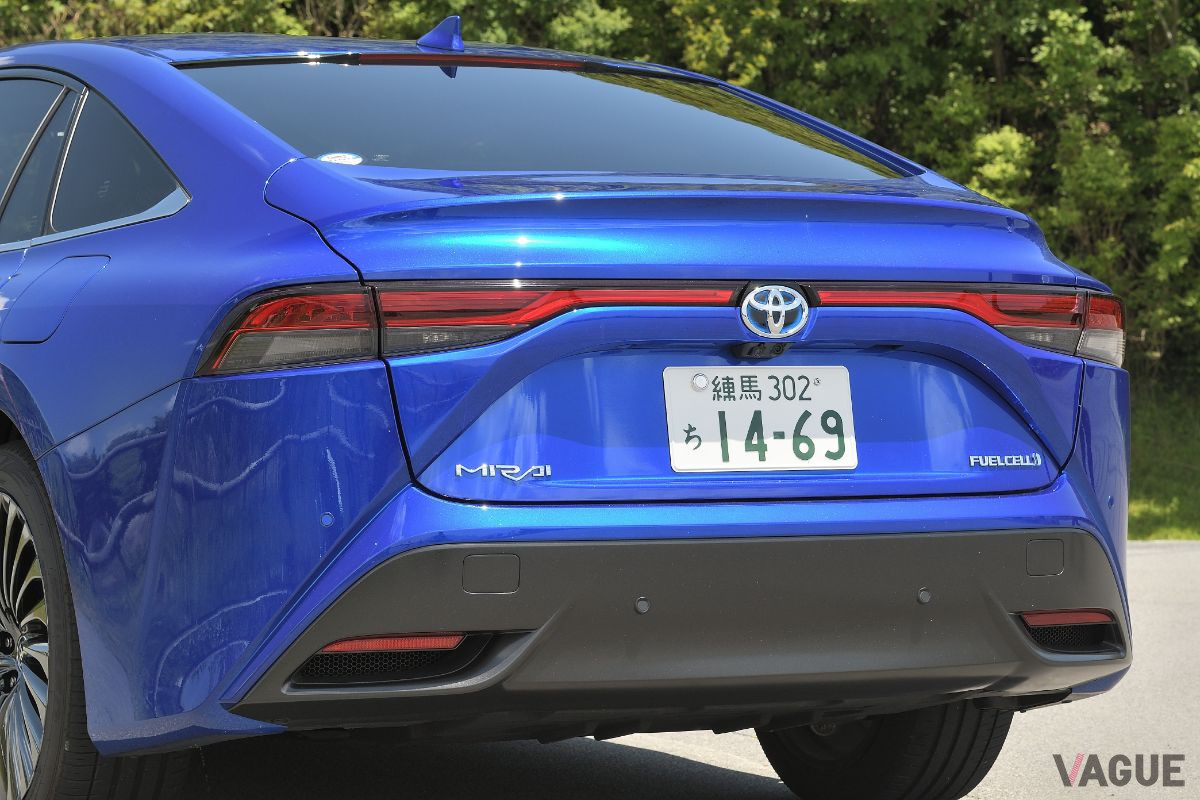 トヨタ新型「ミライ」のリアスタイル