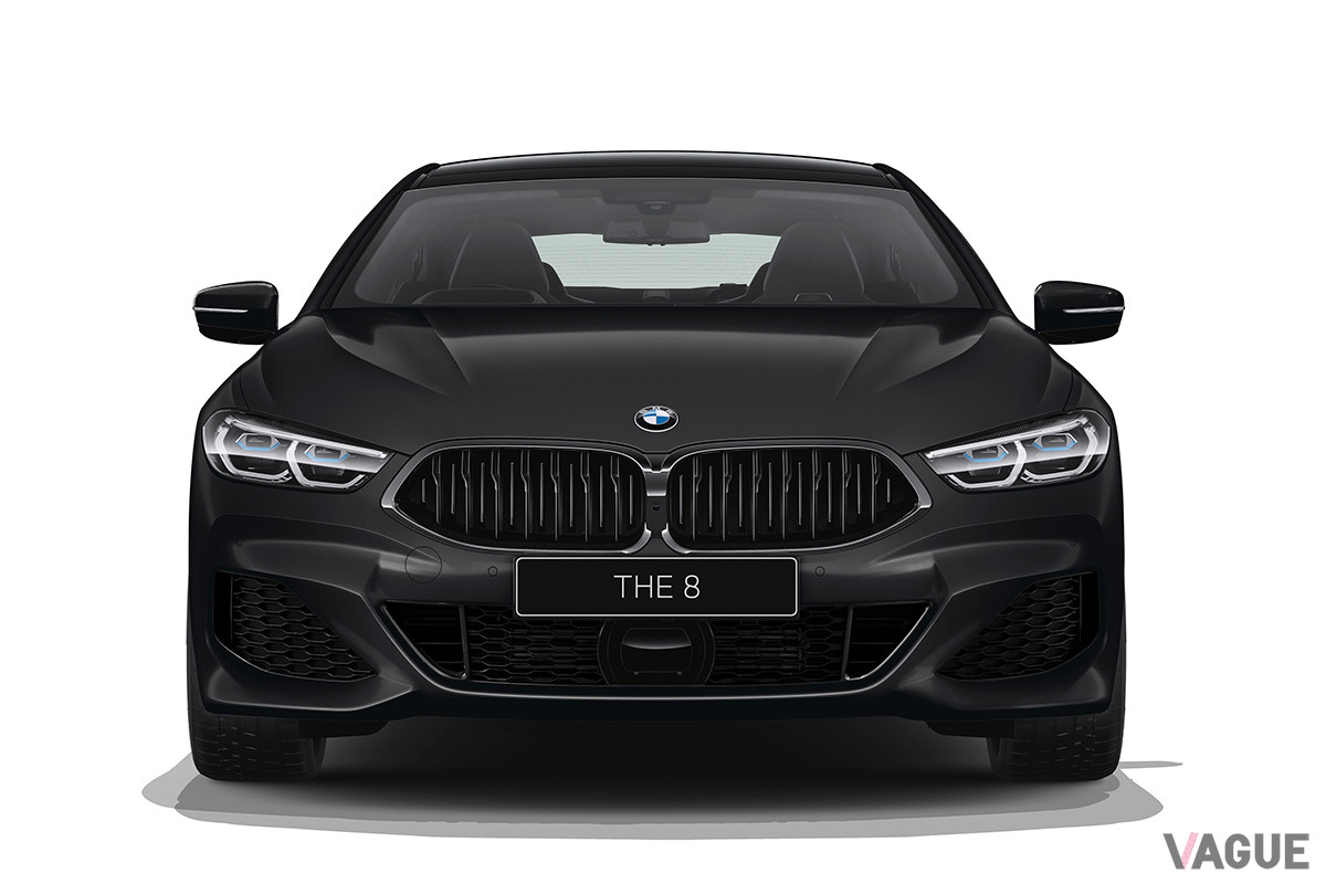 キドニーグリルなどもブラックで統一される。写真はBMW「840i グラン クーペ フローズン ブラック エディション」