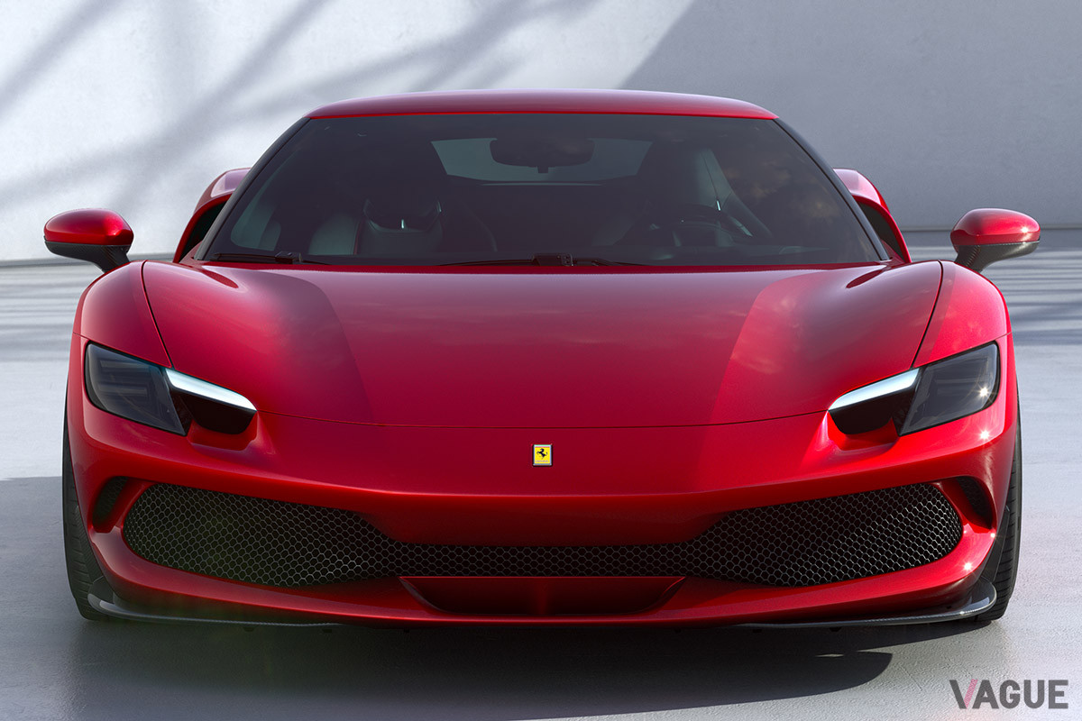 「SF90ストラダーレ」、「ローマ」と同じデザイン言語の「296GTB」