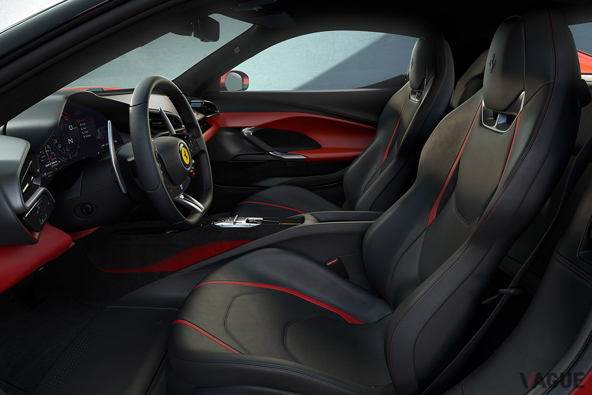 「296GTB」のコックピット