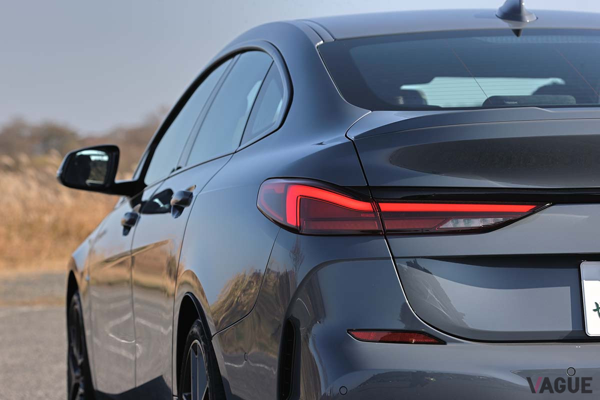 BMW「218iグランクーペ Mスポーツ」。スタイリッシュな4ドアクーペだ