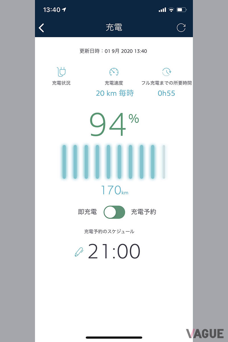 プジョー「508GTハイブリッド」はスマホで充電状況をチェックできる