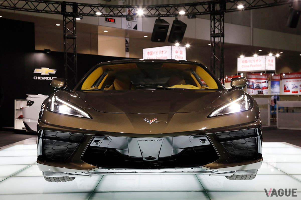 新型「シボレー コルベット」は2020年の東京オートサロンでアジア初公開された。