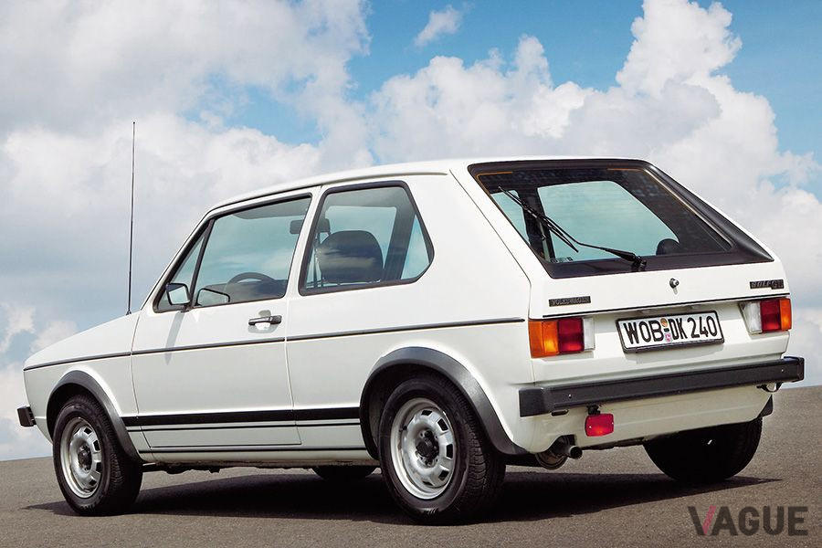 1976年に登場した初代「ゴルフGTI」。最高速度は183km／hだった