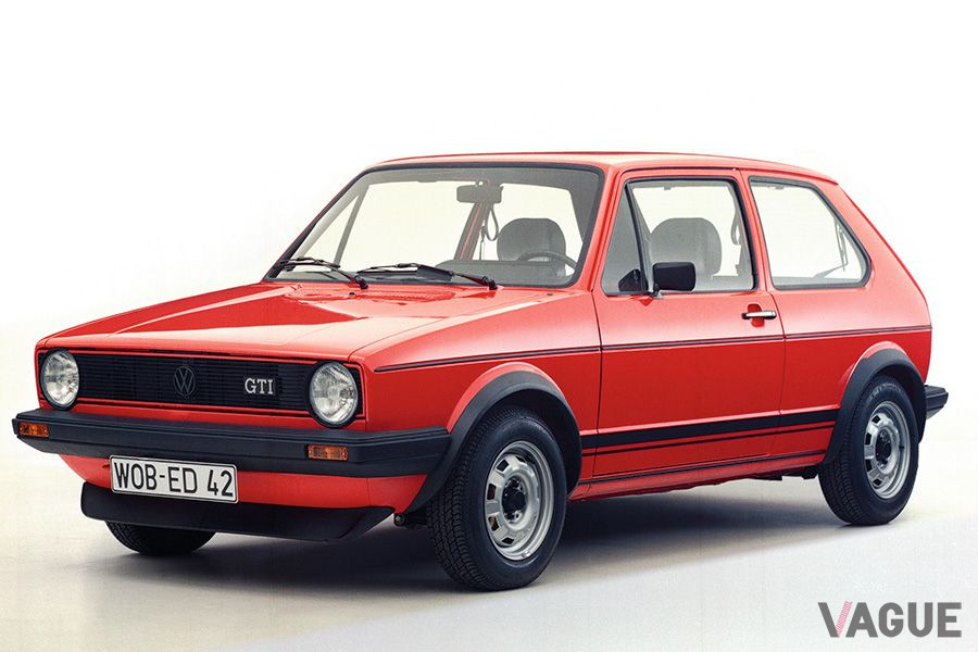 1976年に登場した初代「ゴルフGTI」。最高速度は183km／hだった