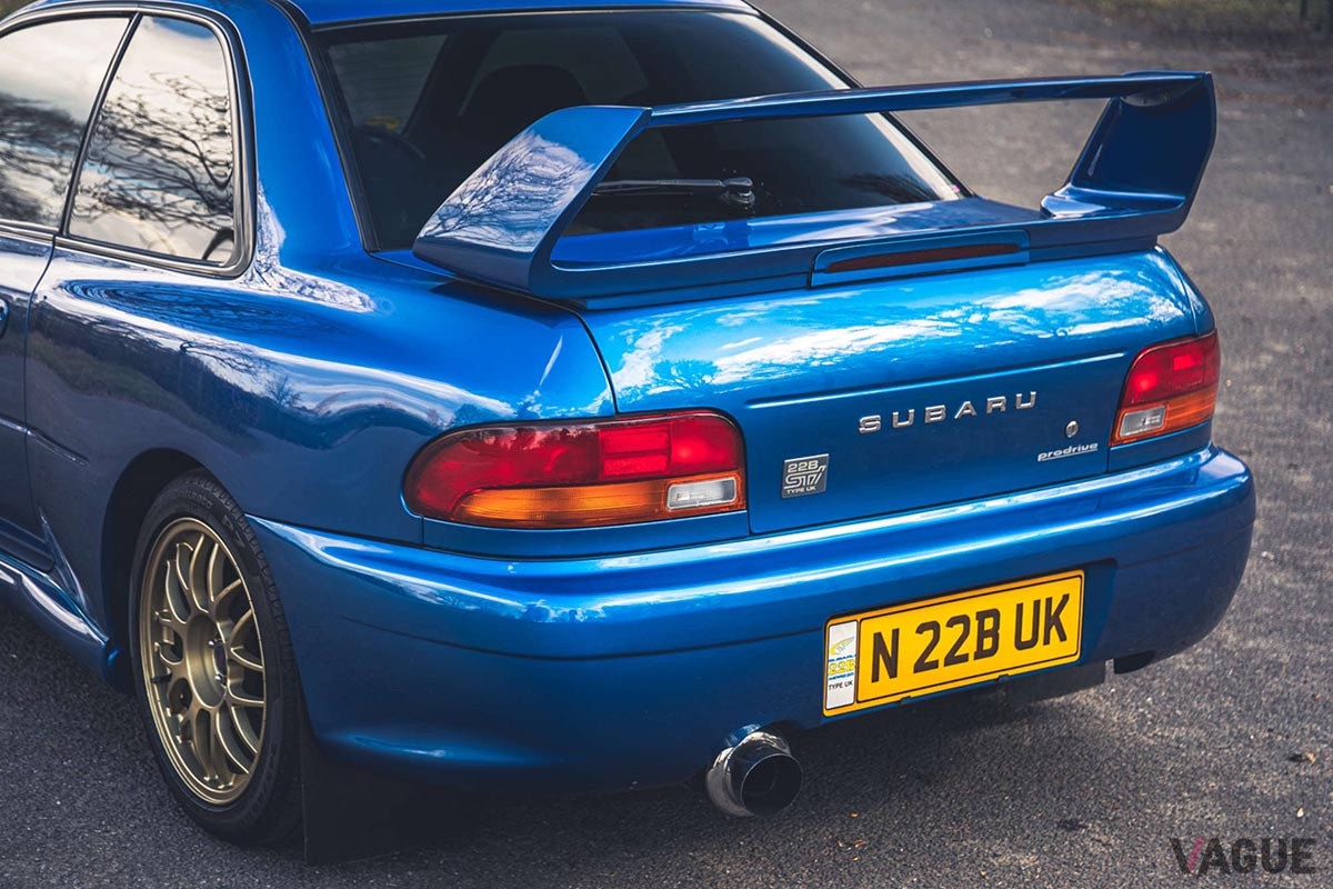 約2640万円で落札されたスバル「22B-STi Type UK」（C）Silverstone Auctions Limited 2021