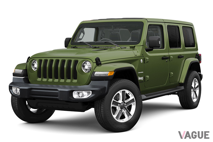 現行JL型ラングラー初採用となるボディカラー、サージグリーン