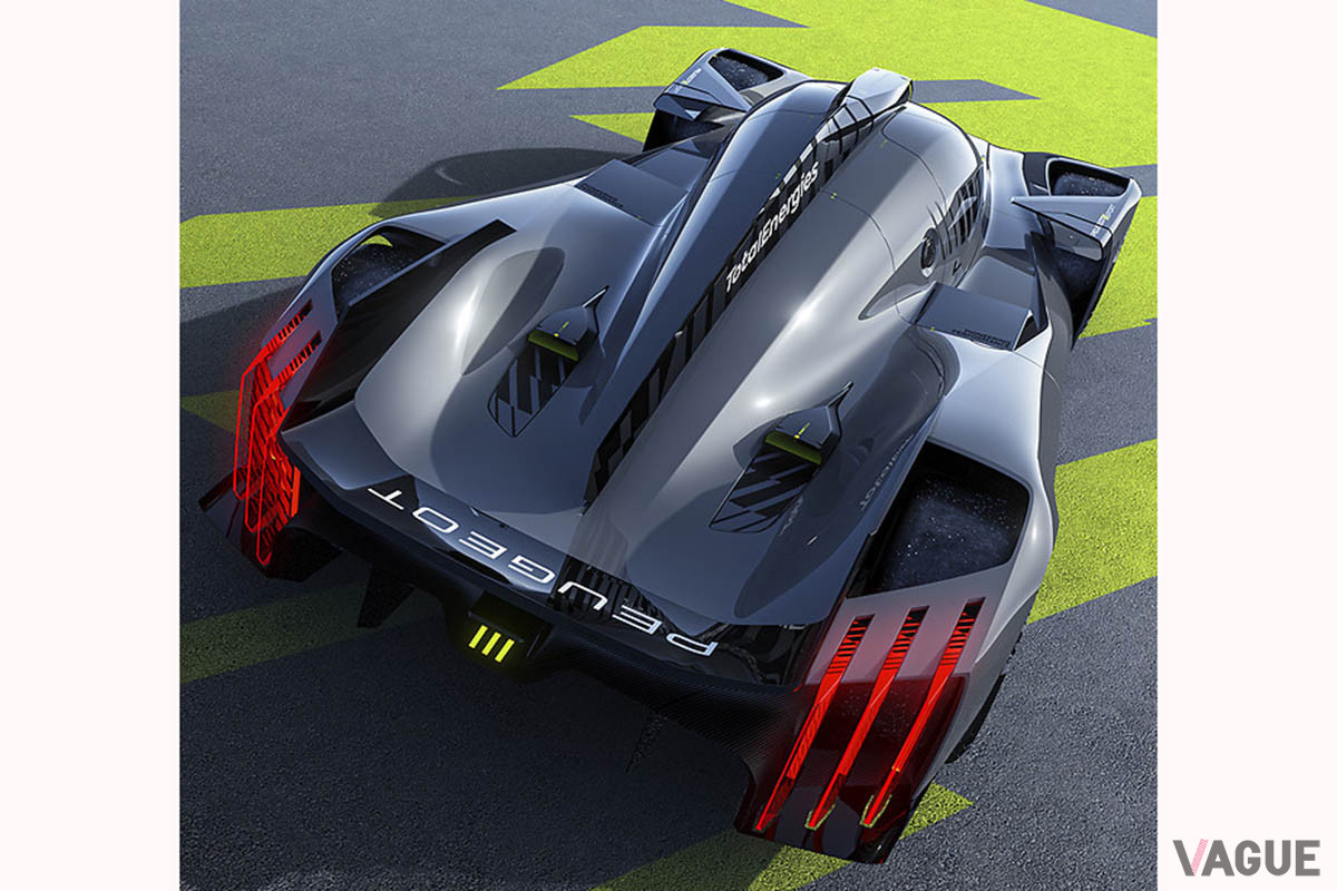 2022年のFIA世界耐久選手権（FIA WEC）でのデビューを目指して開発された最新世代ハイパーカー、プジョー「9X8」のリアデザイン
