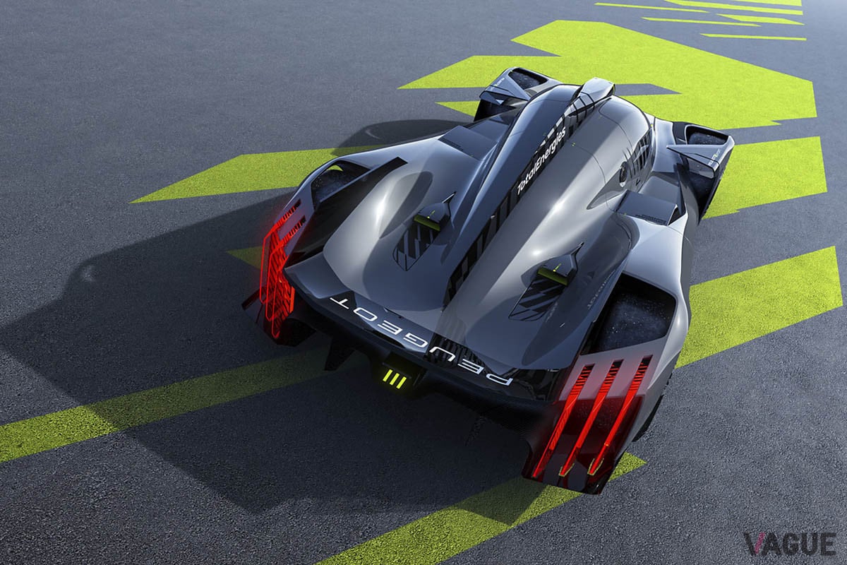 2022年のFIA世界耐久選手権（FIA WEC）でのデビューを目指して開発された最新世代ハイパーカー、プジョー「9X8」のリアデザイン