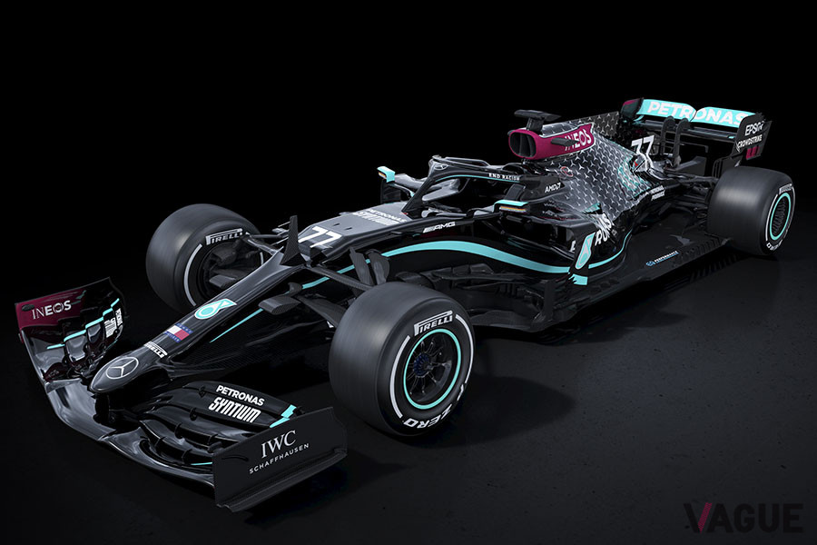 メルセデスF1（W11）の新カラー。#44ルイス・ハミルトン選手のマシン