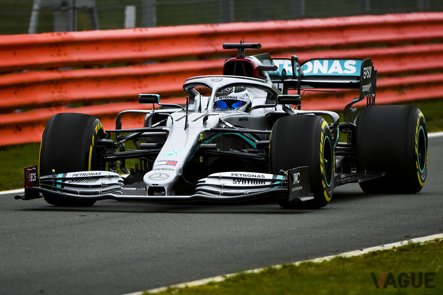 2020年2月に英シルバーストンで発表された際のメルセデスAMGペトロナスF1・W11のカラーリング