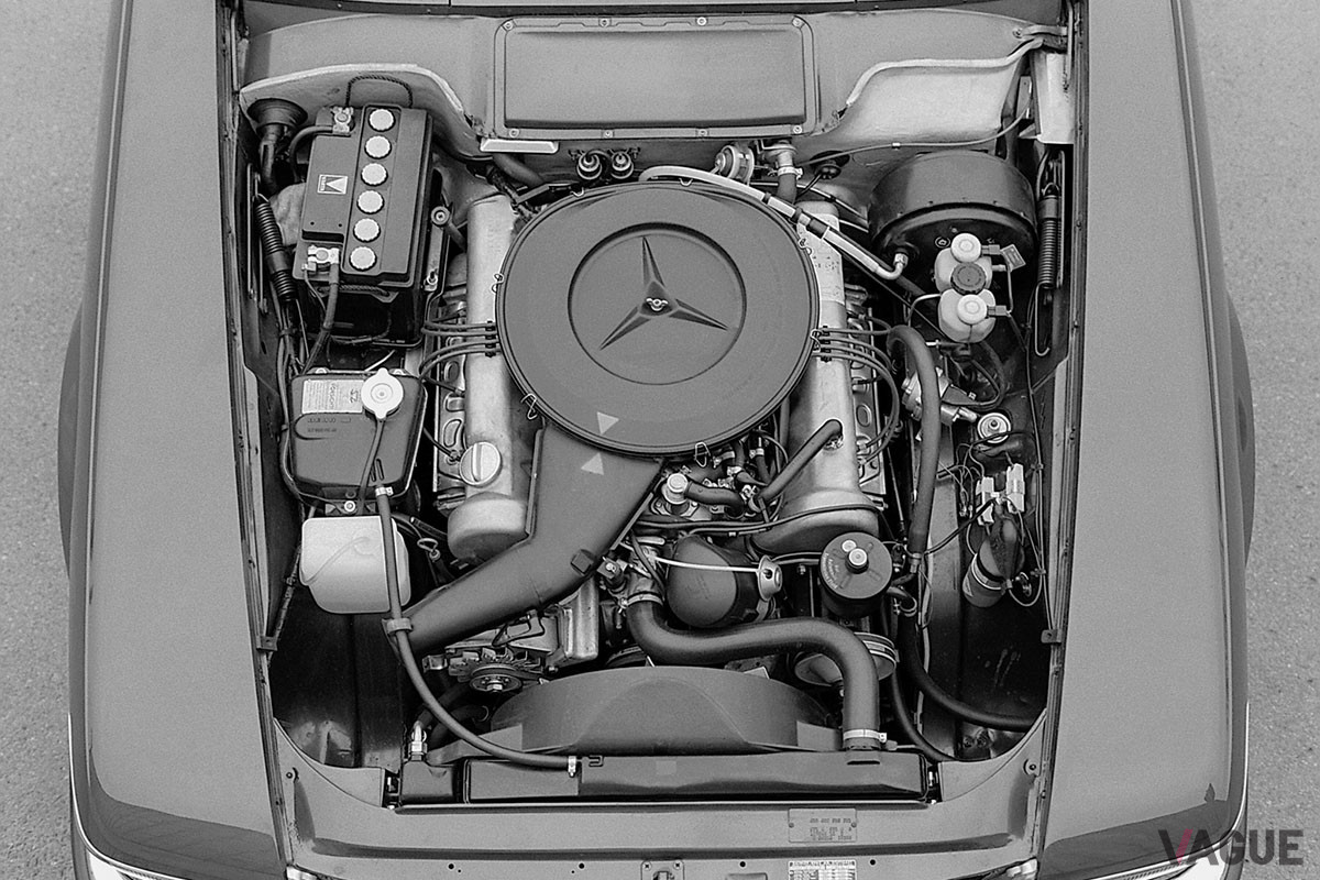 「350SL」に搭載されたV8エンジン