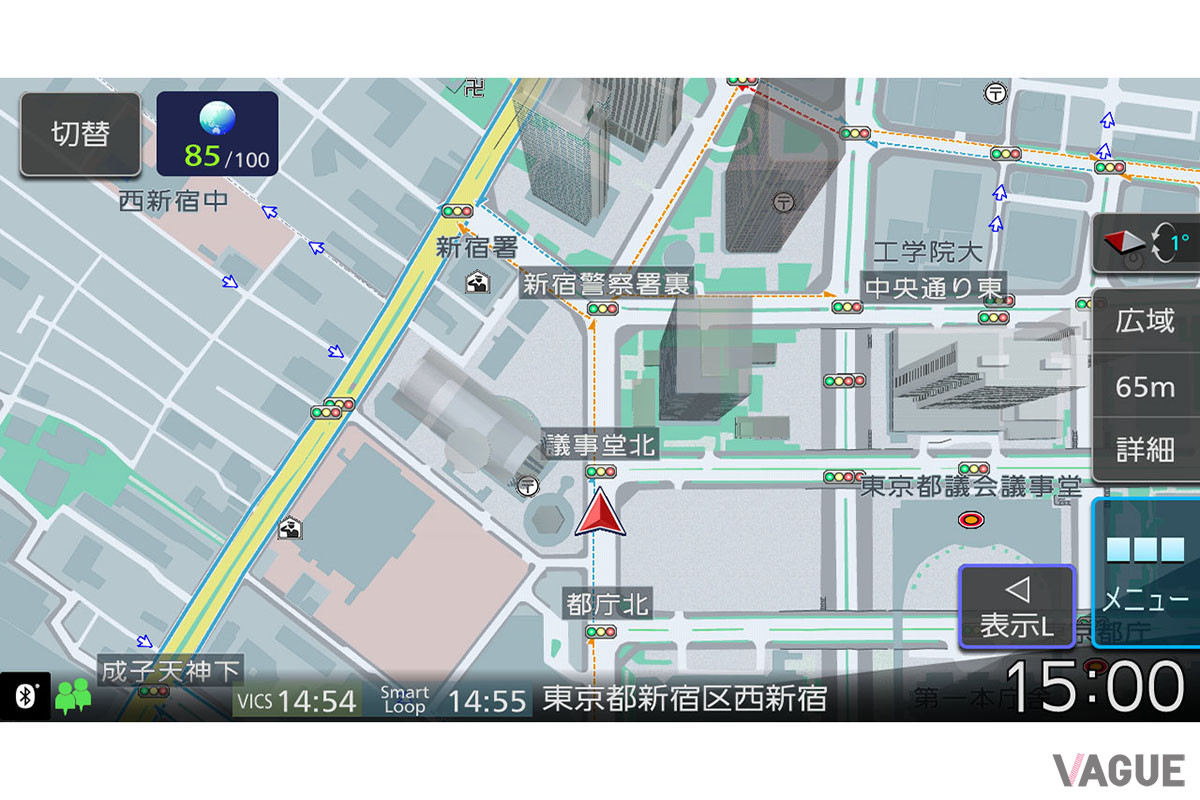 欲しい情報がスマートに目に入ってくるよう色味や彩度が徹底的に調整された“スマートカラー”