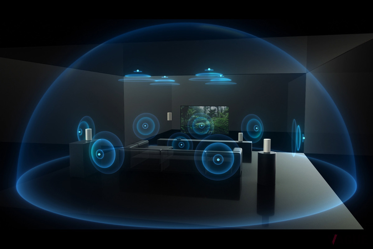 対応する「ブラビア」と組み合わせれば、「ブラビア」の内蔵スピーカーをセンタースピーカーとして活用でき、定位感がより向上する