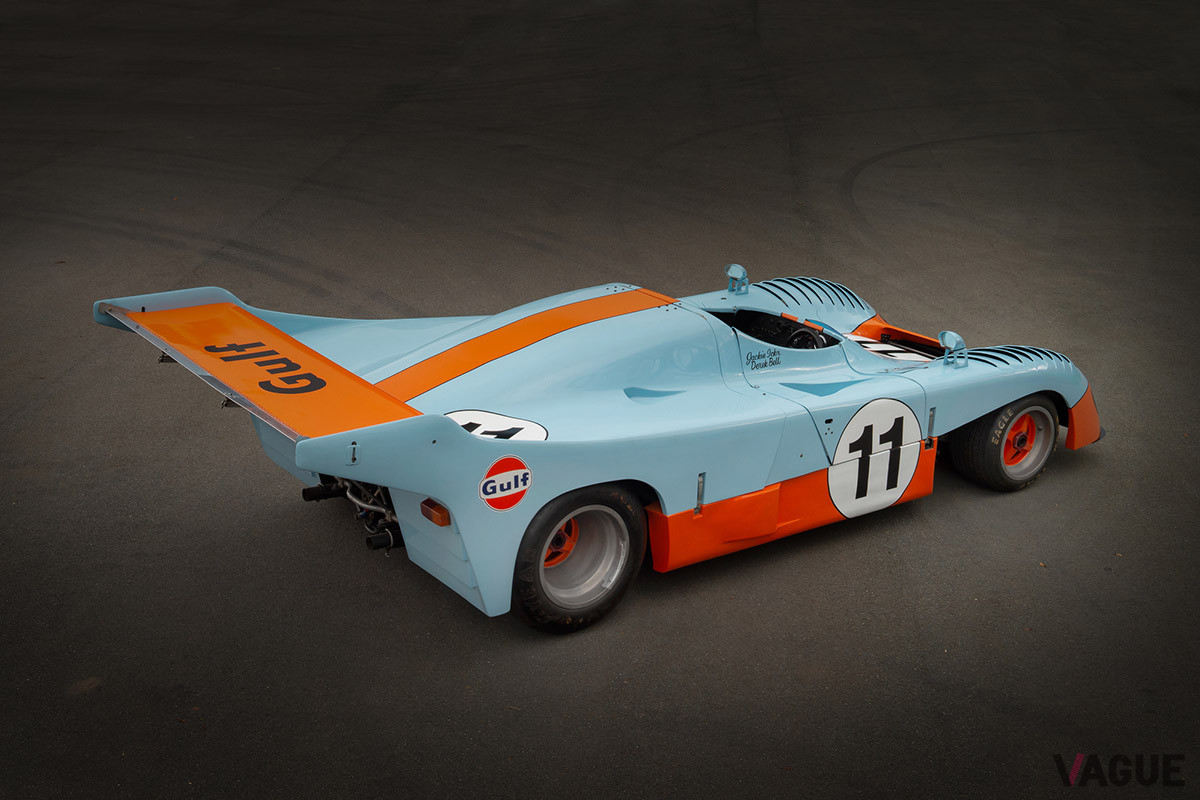 1975年のル・マン24時間レースで優勝した「ガルフミラージュGR8」