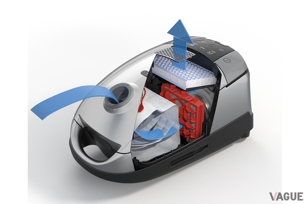 HEPARINフィルター搭載で排気もきれい