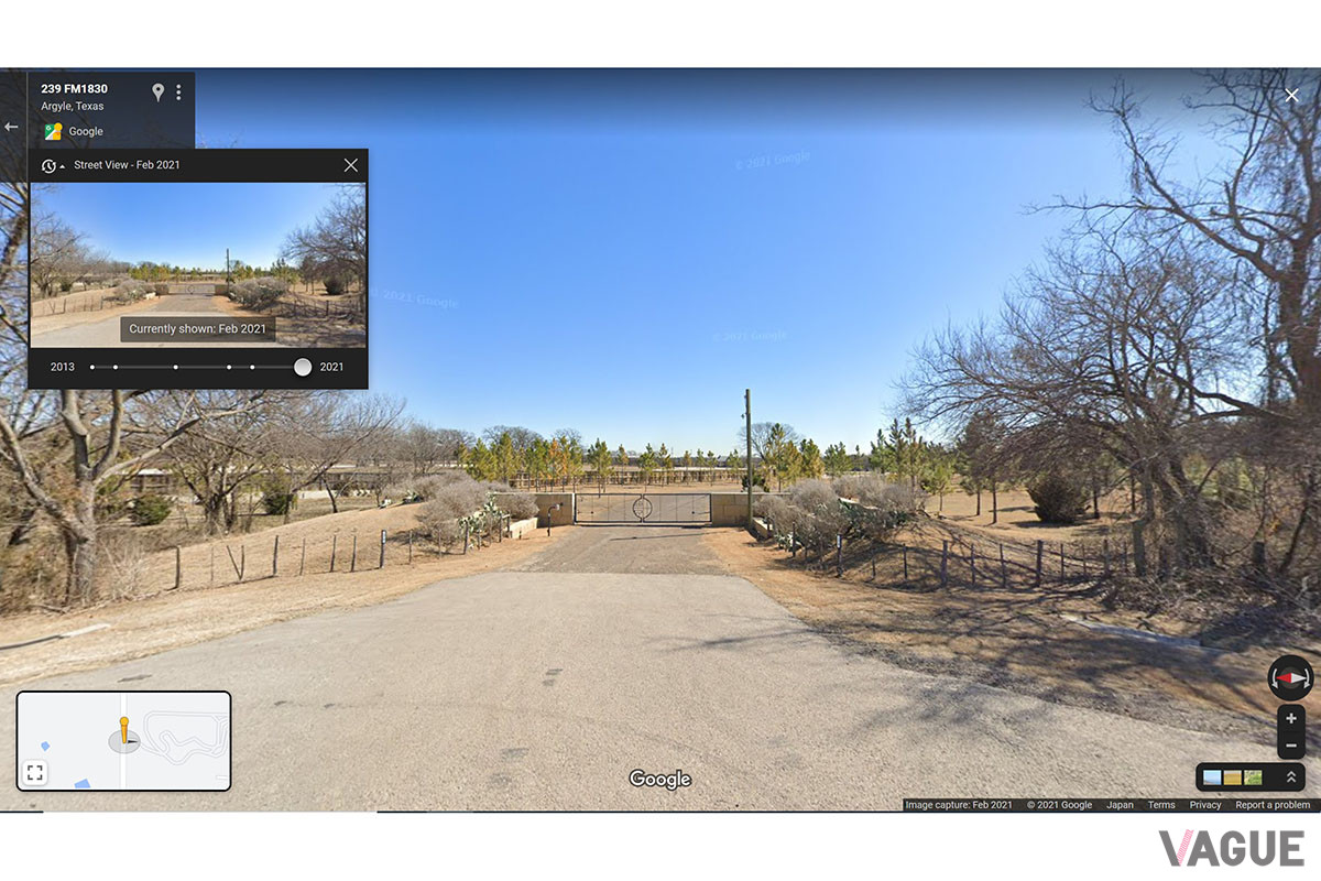 2021年にはフェンスや門が新しくなっている（C）Google Map