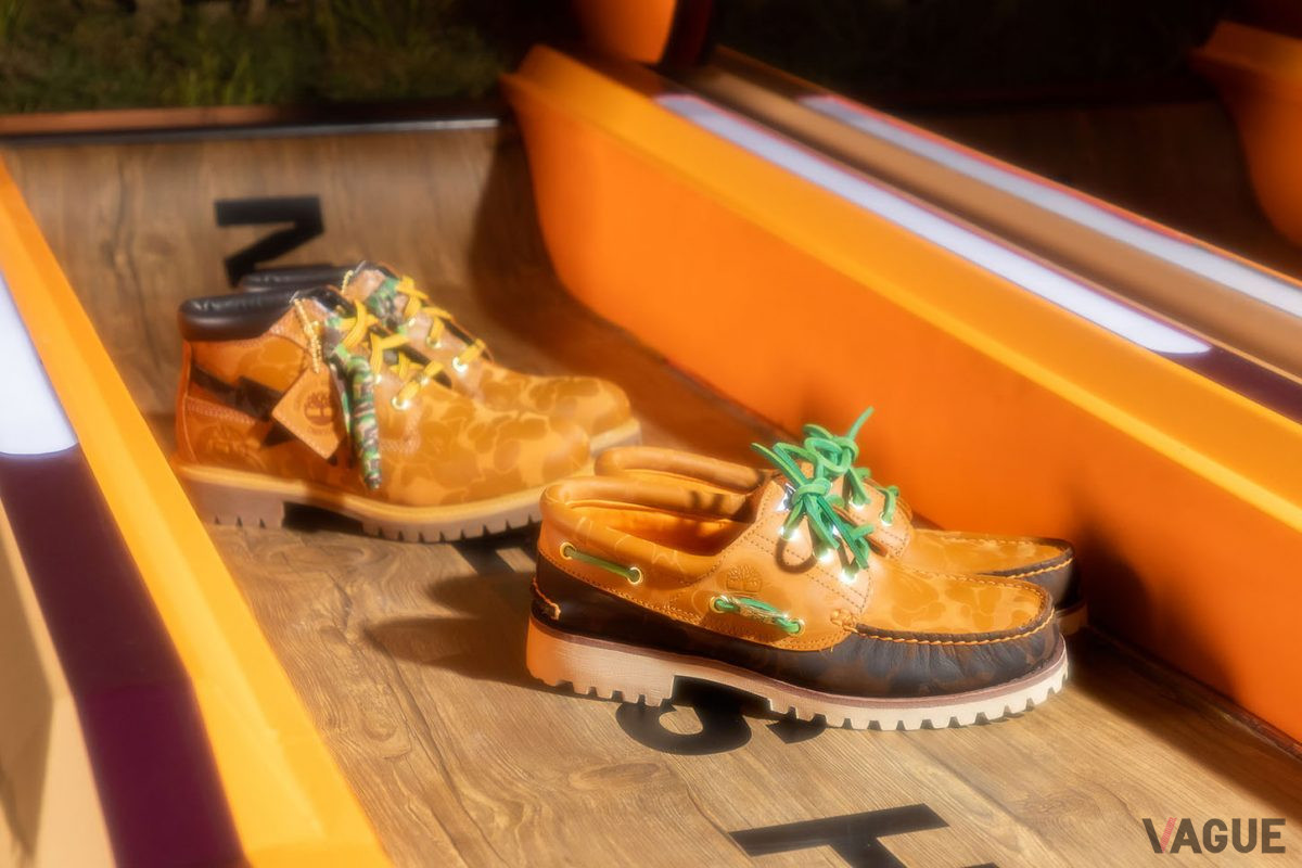 ティンバーランドとBAPEのコラボシューズ