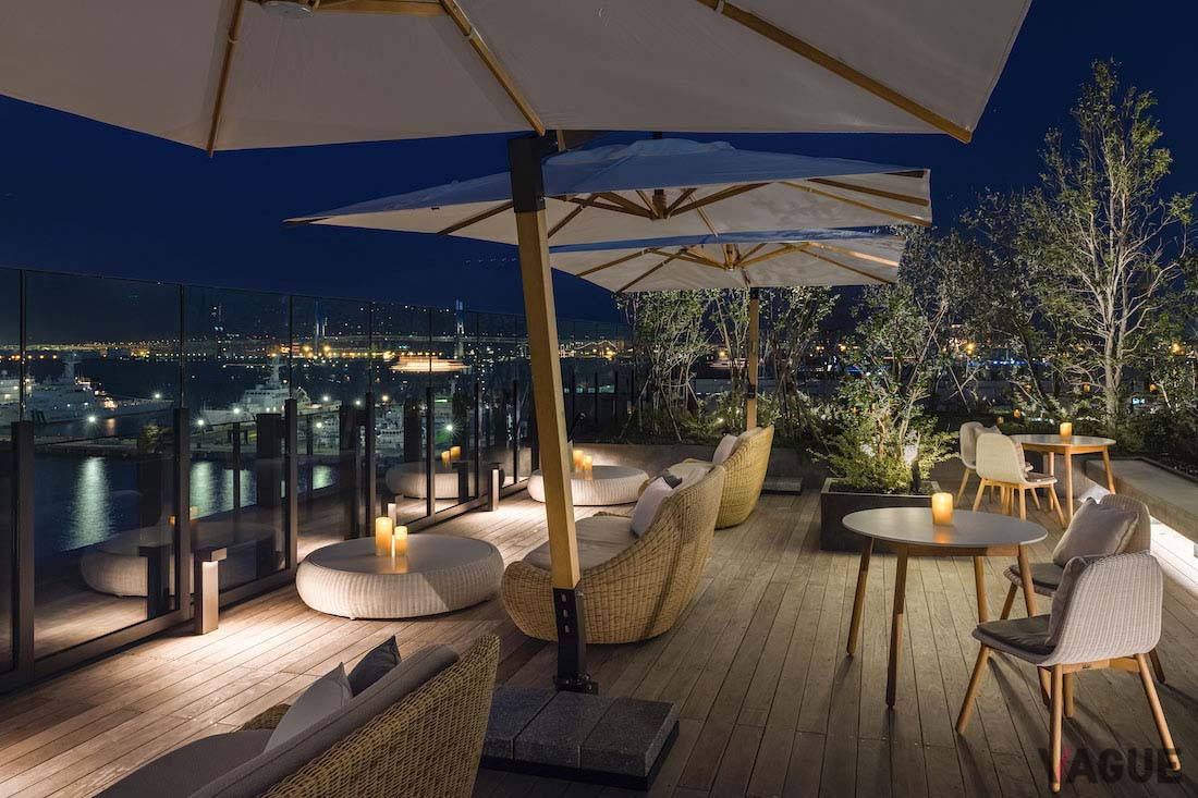 インターコンチネンタル横浜 Pier8からは、ベイブリッジを遠くに眺めることができる
