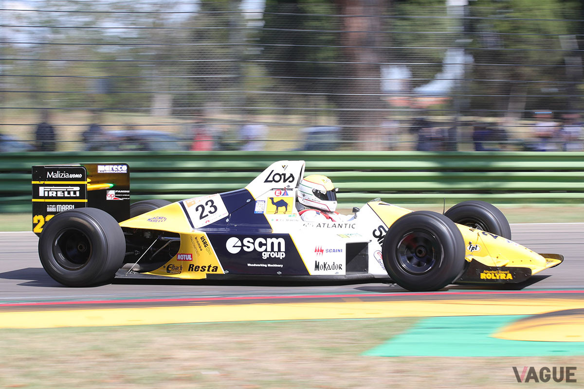 1989年のミナルディ「M189」。ピエル・ルイジマルティーニがステアリングを握った