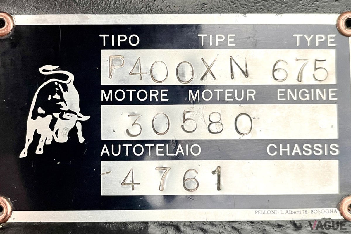 約2億3085万円で落札されたランボルギーニ「ミウラP400S」（C）2021 Courtesy of RM Sotheby's