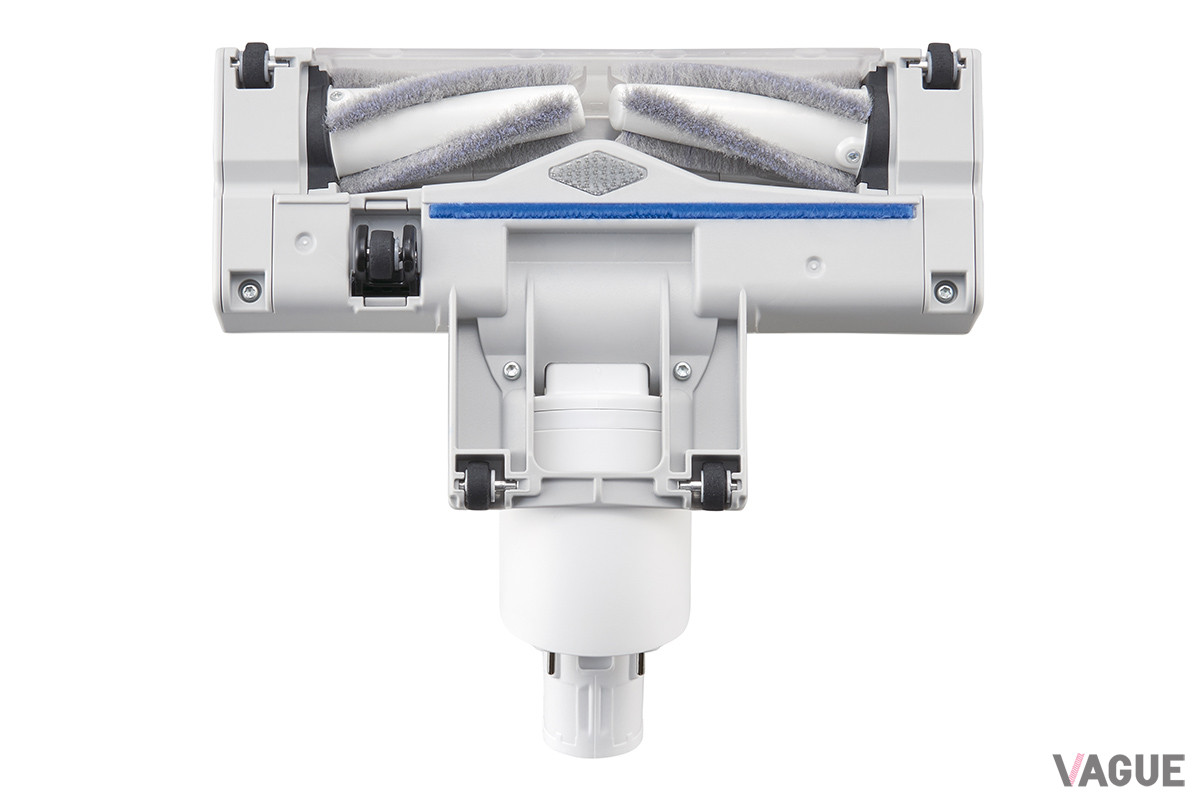 円すい形のふたつのブラシを搭載した“からまないブラシ”が、からんだ髪の毛やペットの毛を自然に除去し、ブラシの手入れにかかる負担を軽減