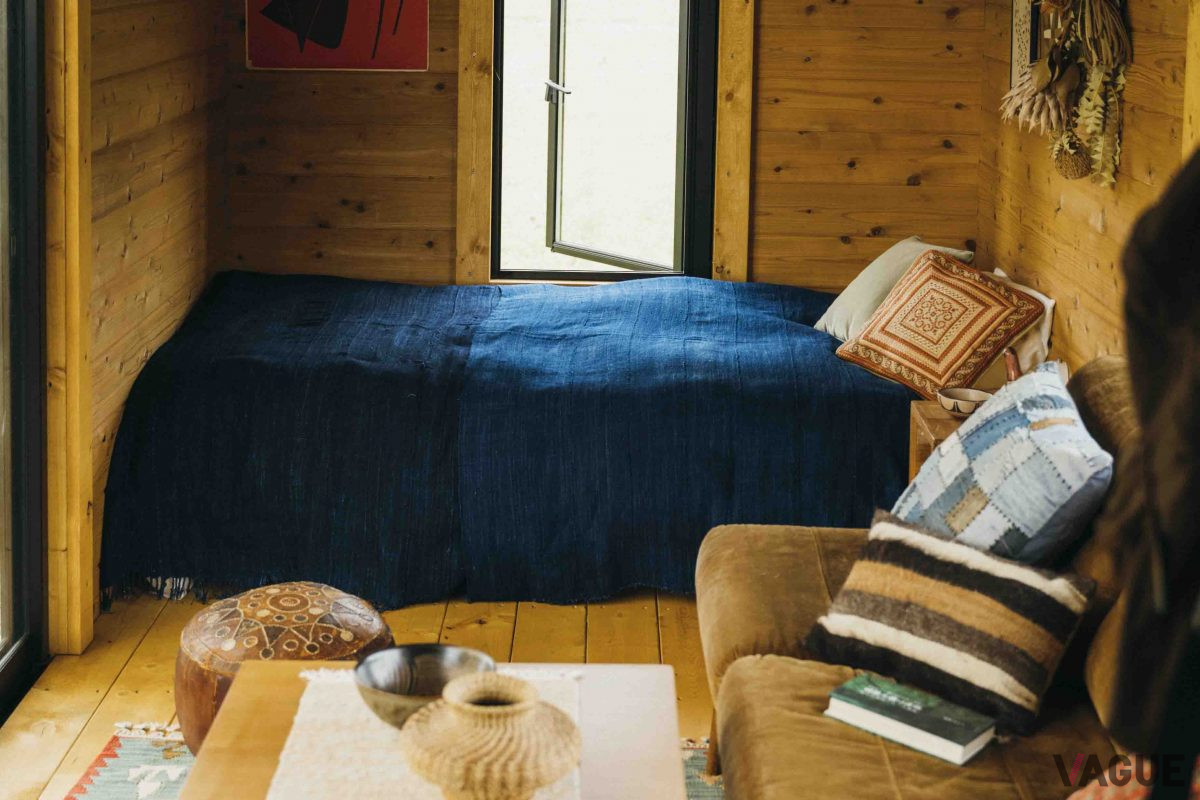 車輪付きログ小屋「IMAGO」の室内