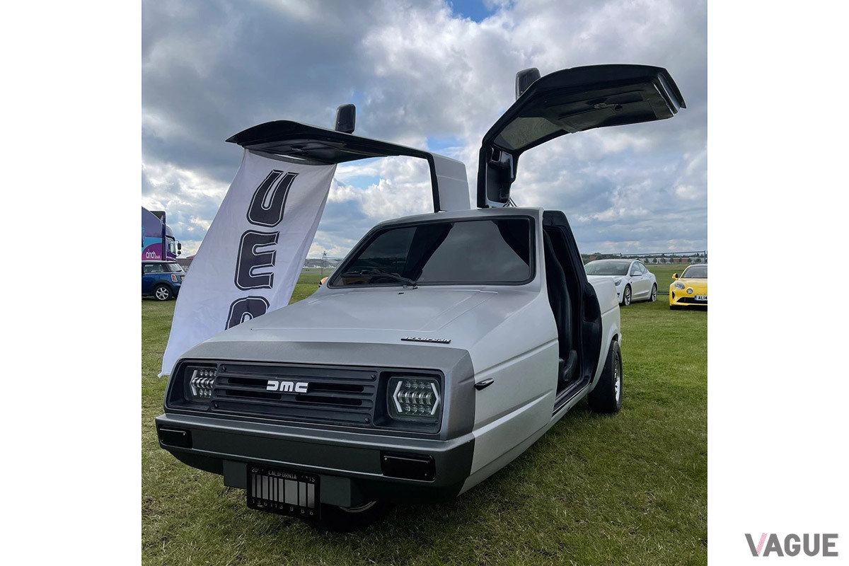 DMC21による3輪バージョン。ベースはおそらくイギリスのリライアント ロビン（C）DeLorean Motor Company