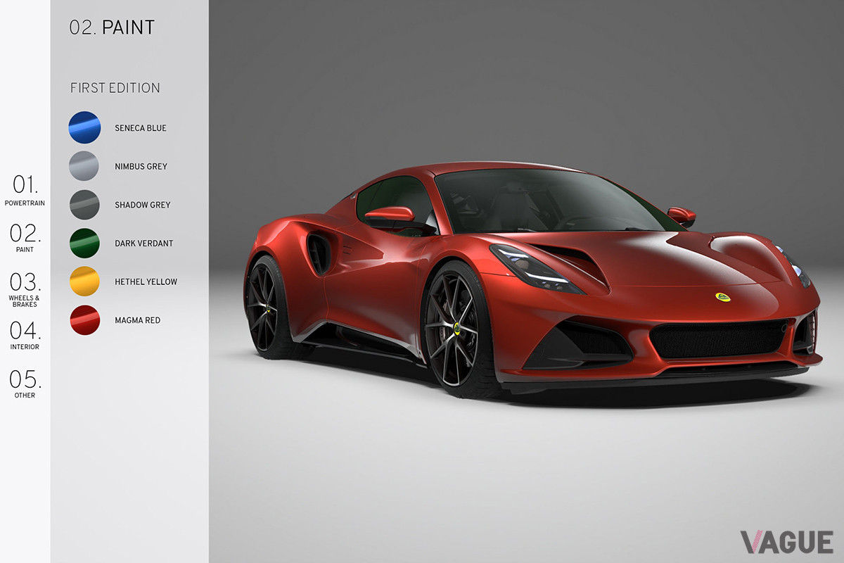 ボディカラーは6色から選ぶことができる