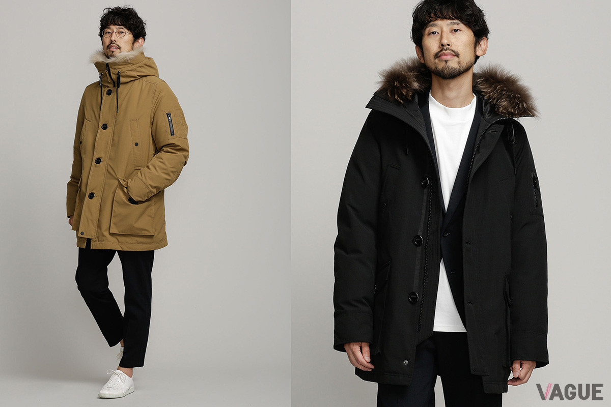 「西川ダウン［HYBRID］アークティックダウン」は、ダウンのロフト感はありつつも、直線的・立体的なパターンによる洗練されたシルエットが特徴