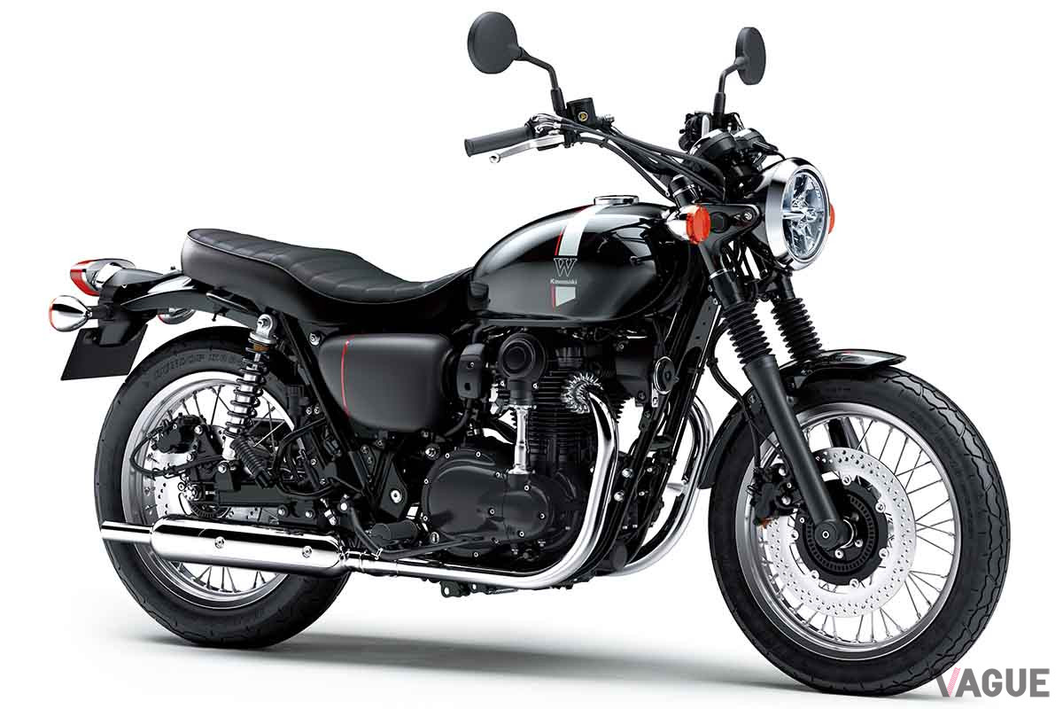 「W800 STREET」エボニー×メタリックマットグラフェンスチールグレー