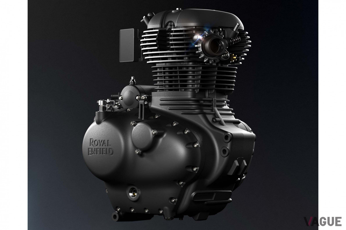 ロイヤルエンフィールドの新型イージークルーザー「Meteor 350」のエンジン