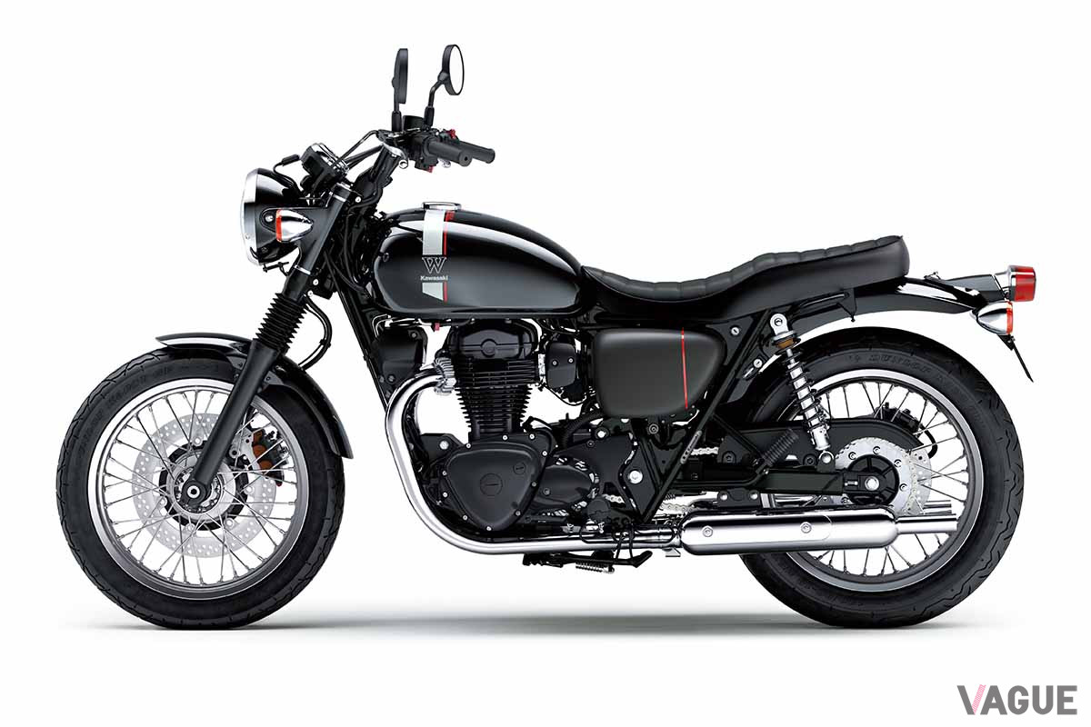 「W800 STREET」エボニー×メタリックマットグラフェンスチールグレー