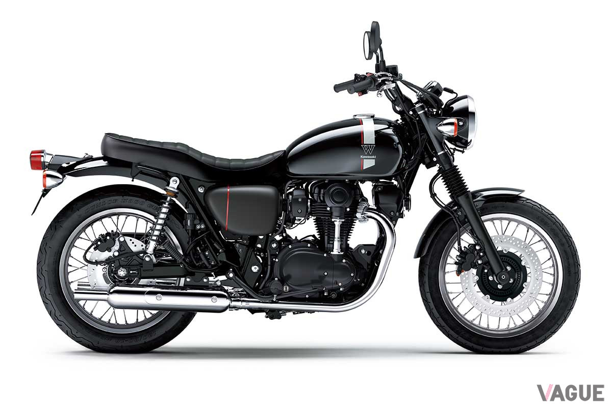 「W800 STREET」エボニー×メタリックマットグラフェンスチールグレー