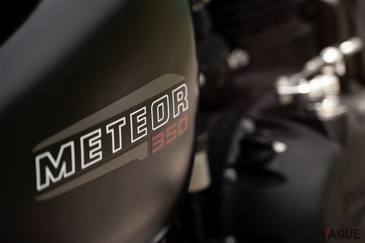 ロイヤルエンフィールドの新型イージークルーザー「Meteor 350」のエンブレム