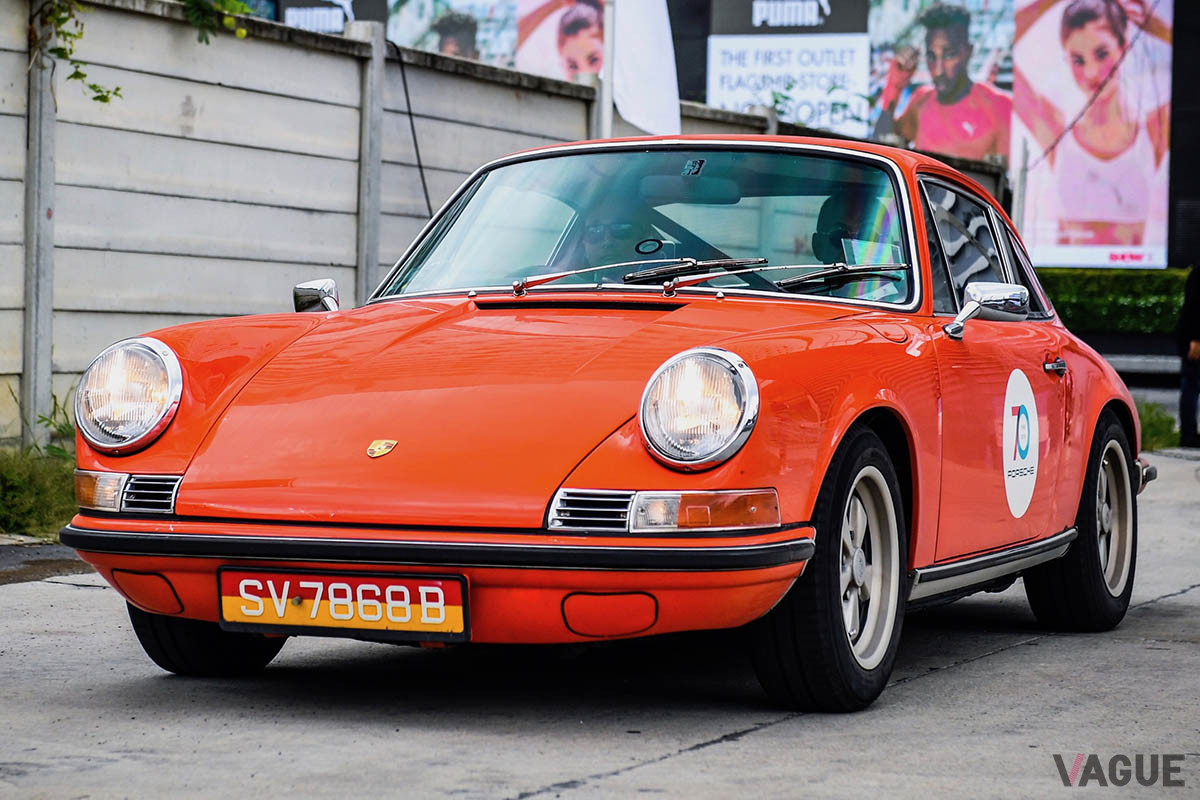 ポルシェ「911T」のTはツーリングを意味する。レースレギュレーションで交換禁止となっていた部品以外を簡素化していた。1973年以降は「911S」用のクランクなどが搭載されていた（C）Porsche AG