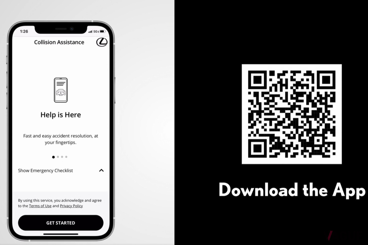 アプリはこのQRコードからダウンロード可能だ（アメリカ限定）。アンドロイドスマホとiPhone両方に対応している（C）Toyota Motor Sales, U.S.A., Inc.