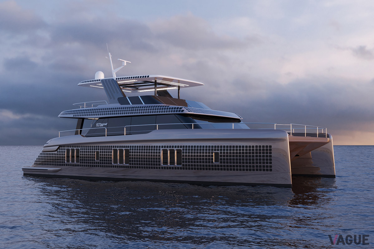 価格は公表されていないが、標準の60サンリーフ・パワーの価格はおよそ4億円だ（C）Sunreef Yachts