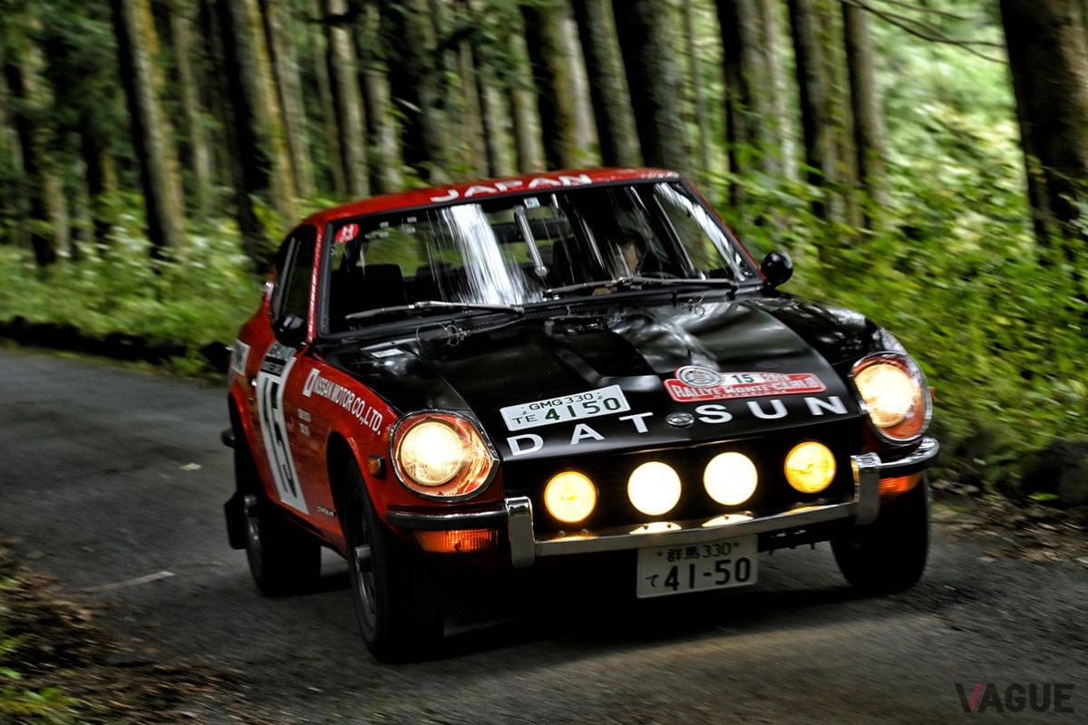 GTカーとしてのキャラクターが追求されたはずのダットサン240Zながら、ワインディングではコンパクトなボディを利して、気持ちよく走ることができる。